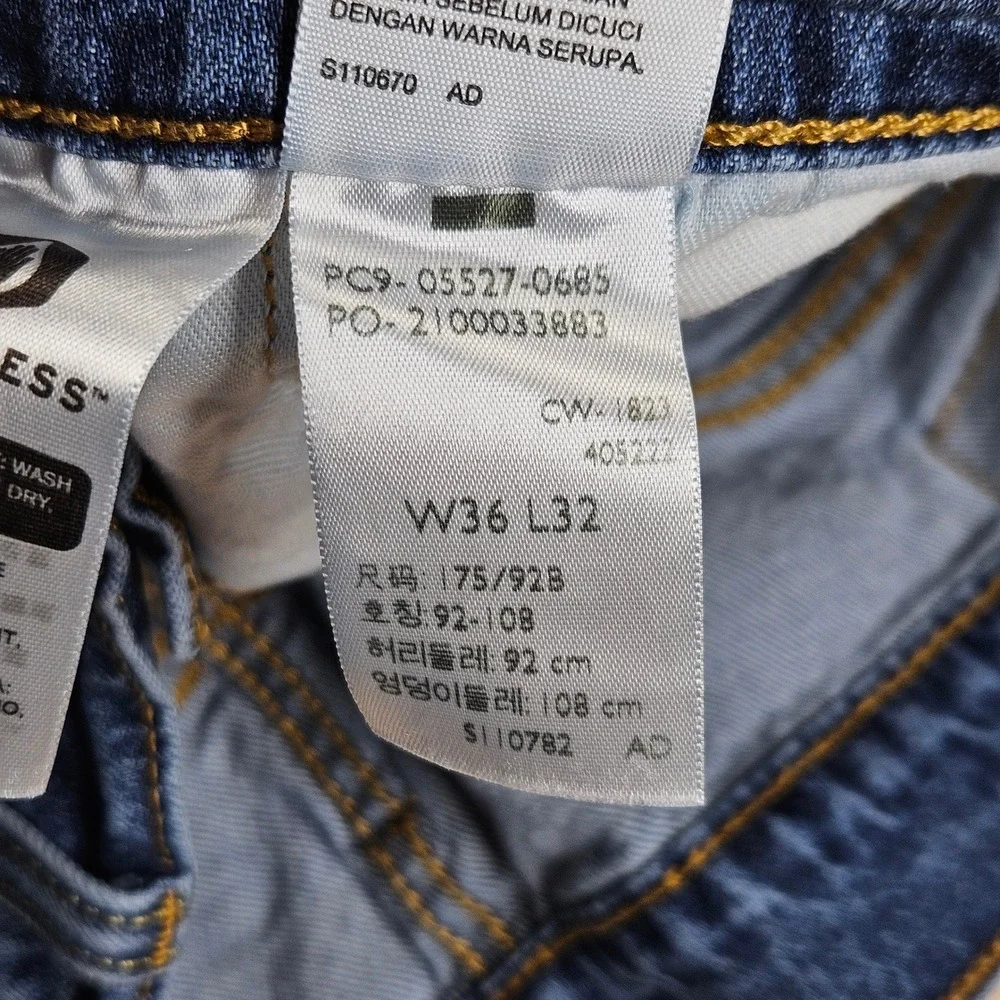 Levi's 527 Slim Bootcut Jeans Mens 36x32 Blue Denim Casual Workwear